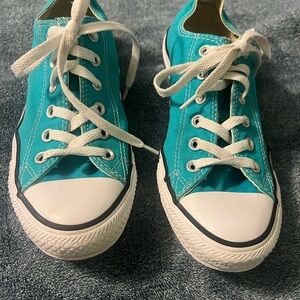 Converse Turquoise Canvas Sneakers